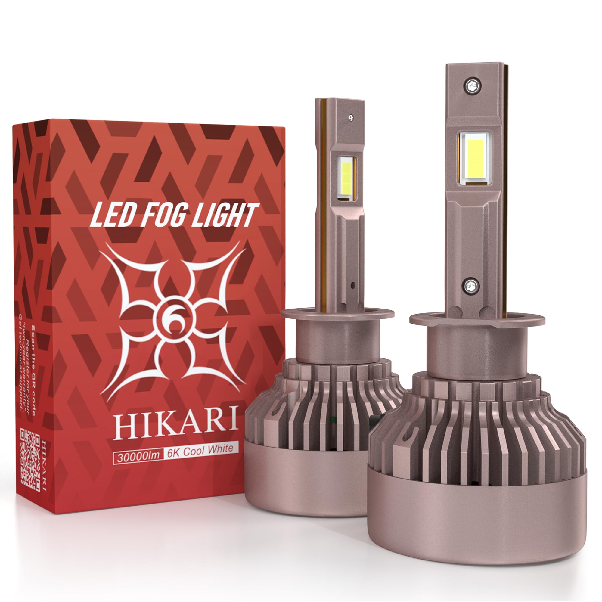 hamumaru　[光/HIKARI] Lucis Hikari 2023 Future 30000LM H1 LED Bulbs, 65W Titanova LED, High